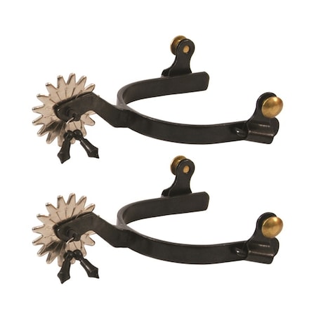 Jacks Imports Black Steel Jingle Bob Spurs 10478